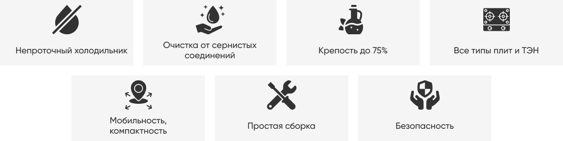 Преимущества самогонного аппарата